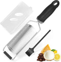Lemon Zester Grater with Handle, Fine Graters for Kitchen, Cheese Grater Handheld, Hand Grater Zester Tool Stainless Steel