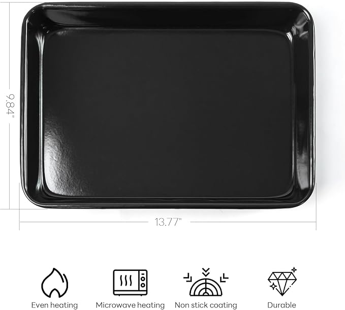 Lasagna pan: Baking pan with Non-Stick - Deep baking pans for oven, suitable for Lasagna, cake