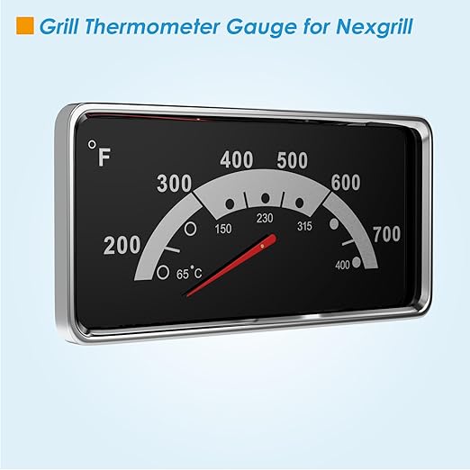 3 5/8" Grill Thermometer Gauge for Nexgrill 720-0830A 720-0864M 720-0896C 720-0896 Kenmore Grill Replacement Parts 148.16154211 148.34178411 146.23673310, Grill Heat Indicator for Nexgrill