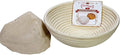 Saint Germain Bakery Premium Round Bread Banneton Basket with Liner - Perfect Brotform Proofing Basket for Making Beautiful Bread (8 inch)