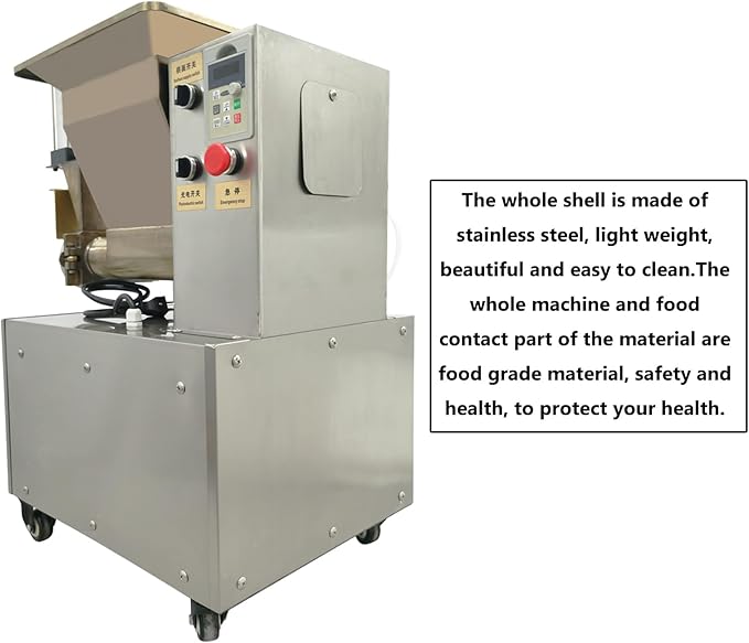 INTSUPERMAI Dough Divider Rounder Cutting Machine Electric Dough Ball Maker 0.03oz-17.6oz Hydraulic Dough Cutter Bakery Machine 110V