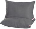 EIUE Bed Pillows for Sleeping 2 Pack Queen Size 20 x 30 Inches，Super Soft Down Alternative Microfiber Filled Pillows,Pillows for Side and Back Sleepers,Black
