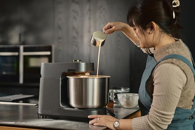 Ooni Halo Pro Spiral Mixer - Dough Stand Mixer with Attachments, 7.3 Quart Capacity and 58 Speed Settings - Charcoal Grey