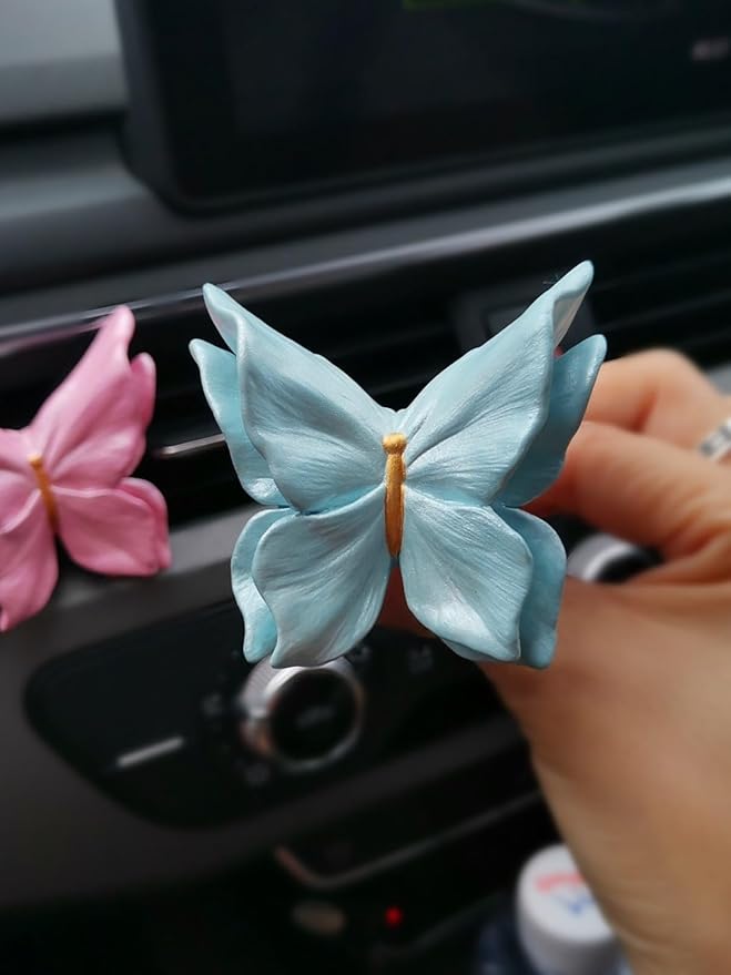 3D Double Winged Butterfly Candle Mold, Bilayer Butterfly Silicone Mold, Animal Resin Mold for Soap Soy Wax Epoxy DIY Handcraft Home Ornaments Car Air Freshener Decoration
