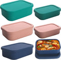 2 Cup and 1 Cup Silicone Freezer Trays with Lid 6 Pack Silicone Freezer Molds soup freezer containers Make 6 Perfect Soups, Broths, Stews, Sauces, Curries (Multicolor 6 Pack)