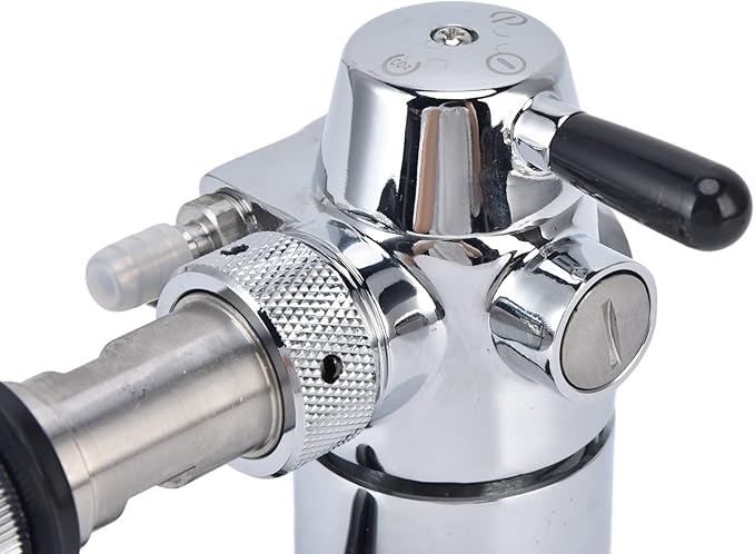 Beer Bottle Filler, No Foam Counter Pressure Bottle Filler with Removable Clip Lock 304 Stainless Steel Fast Filling Glass Bottle Filling Tool for Beer & Wine
