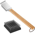 SIMPLETASTE Grill Brush and Scraper, BBQ Grill Cleaning Brush Kit, Safe Wire Scrubber, Universal Fit BBQ Cleaner Accessories for All Grates
