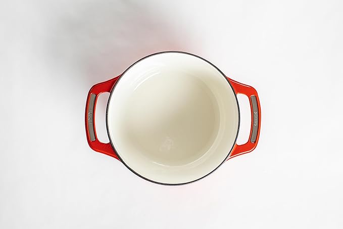 Lodge USA Enamel Dutch Oven, 4.5 qt., Red