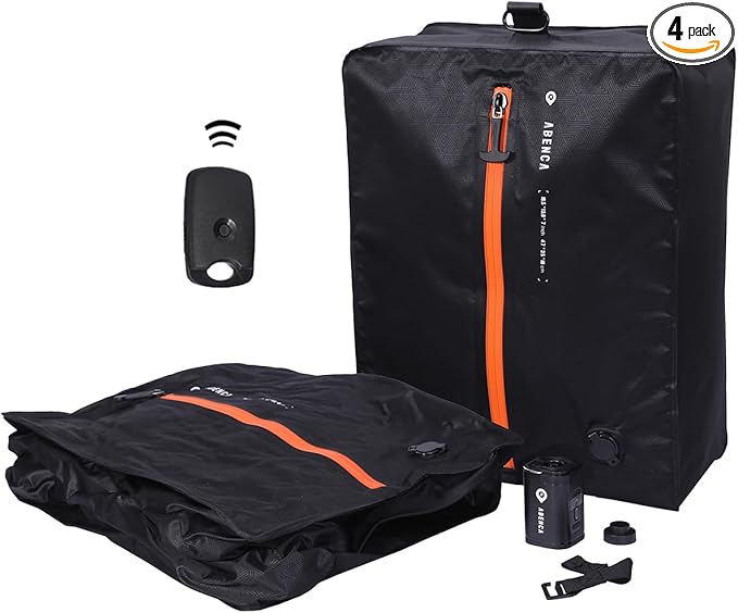 ABENCA Vacuum Storage Bags for Travel with Wireless Pump, Finder Tags, Compression Space Saver Bags, Reusable Vacuum Seal Packing Cube for Suitcases and Backpack.A