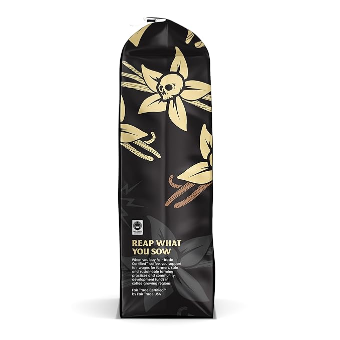 DEATH WISH COFFEE - Vanilla Ground Coffee (14 oz) (Pack of 2)