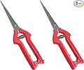 Garden Guru Extra Long Stainless Steel Pruner Pruning Shears Clippers Snips Sharp Bonsai Cutter Plant Trimming Scissors Straight Blade Garden Scissors Tool Great for Roses Flowers Herbs Fruits(2 Pack)