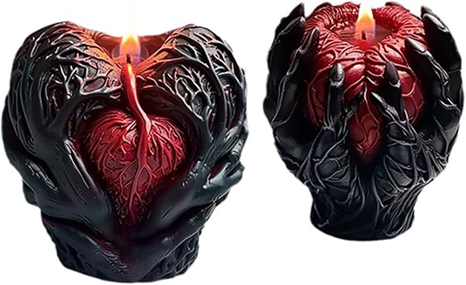 Claw Hand Skull & Ghost Candle Mold - Resin Casting & Candle Making Molds - Silicone 3D Animal Molds for Home Decor