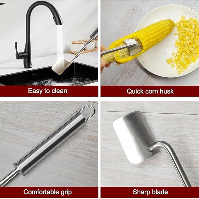 1 Pcs Corn Peeler Corn Cob Stripper, Corn on the Cob Stripper Tool, Kitchen Gadgets, Suitable for Home Kitchen Restaurant Chefs