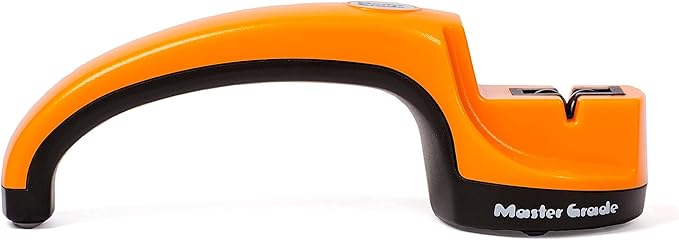 Premium Manual Knife Sharpener in orange