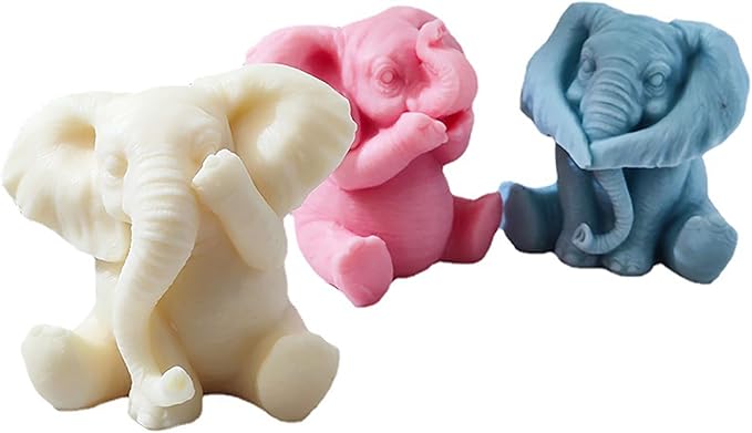 Hold Hand Elephant Resin Mold - 3D Silicone Mold for Candle Making & Jewelry Casting