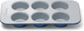 Caraway Nonstick Ceramic 6 Cup Muffin Pan – Non-Toxic, PTFE & PFOA Free – Oven Safe – Aluminized Steel Core – Small Muffin Pan for Baking Cupcakes, Muffins & More - Navy