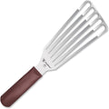 9 Inches Fish Turner, Slotted Fish Spatula Dishwasher Safe NSF (Left Hand), Shovel Brown