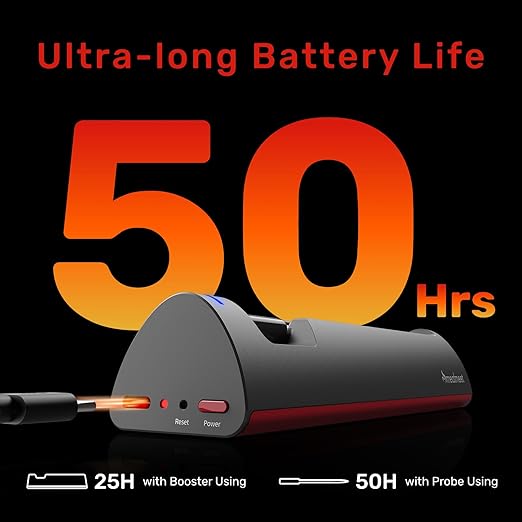 WiFi Meat Thermometer | Long-Range Wireless Probe for Oven, Grill, Air Fryer, BBQ | Smart APP | Dual Sensors | IP67 Waterproof