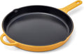 Great Jones King Sear Cast-Iron Skillet (Mustard, 12") | Enameled for Easy Cleaning | Safe for All Stovetops & Ovens | Perfect for Crispy Chicken, Steak & More | Oven-Safe to 500°F | Hand Wash Only