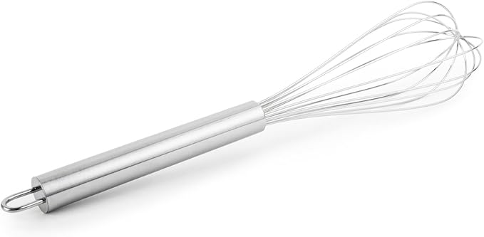Fox Run 5830 Set of 3 Stainless Steel Wire Balloon Whisks, 8", 10" and 12-Inch