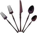 Gugrida Unique & Beautiful Flatware Set - 20 Piece Iridescent Silverware Sets | 18/10 Stainless Steel Reusable Cutlery Set | Purple Utensils Service For 4 with Dessert Fork, Knife, Spoon, Dinner Fork