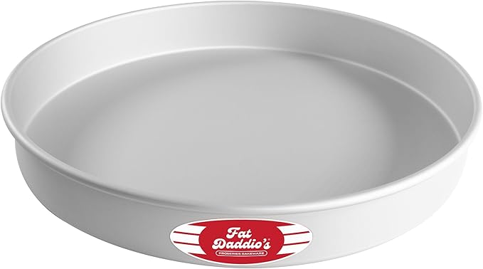 Fat Daddio's Anodized Aluminum Round Cake Pan, 14 x 2 Inch, Silver