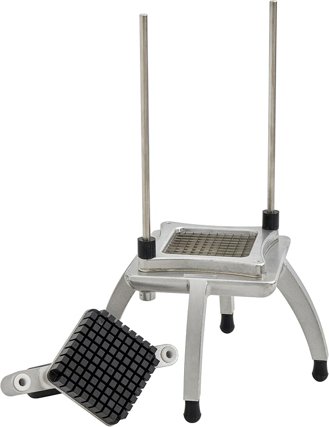 Commercial XL Vegetable Dicer and Chopper, 1/2" Stainless Steel Dicer with 4.25" Large Square Cutting Area, NSF Certified for Restaurants (29A-011-1/2)