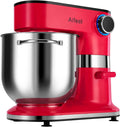 Aifeel 10.5 QT Stand Mixer,900W Electric Food Dough Mixer,Large Capacity Tilt-Head Kitchen Electric Mixer with Dough Hook,Beater,Whisk & Splash Guard,Dishwasher-Safe Attachments for Baking(Red)