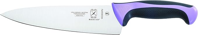 Mercer Culinary Millennia Colors 5-Piece Magnetic Board Set with Purple Handles, Rubberwood, 5 x 15 x 15 inches