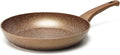 Innwewell Non Stick Frying Pan - Granite Stone Non Stick Skillet Frying Pans, Safe&No Toxic Egg Omelette Frying Pan, Nonstick Cookware Cooking Pan, Induction Compatible, PFOA Free(9.5inch, Gold)