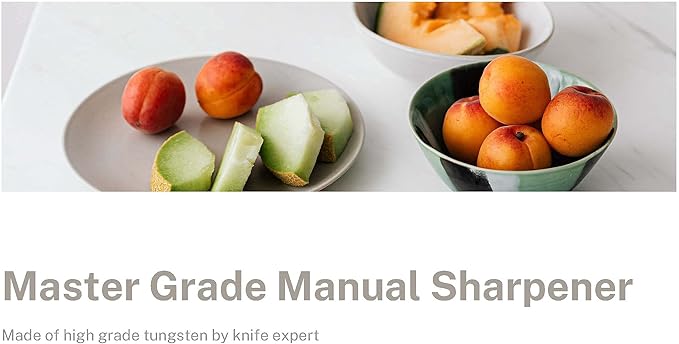 Premium Manual Knife Sharpener in orange