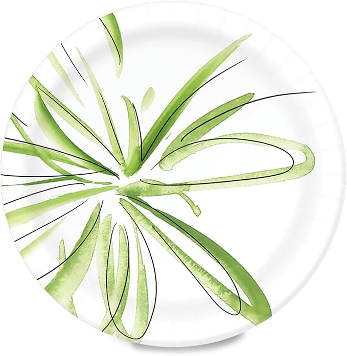 Amazon Basics Everyday Paper Plates, 10 Inch, Disposable, 150 Count