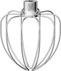 Heavy Duty Whisk Attachment for KitchenAid 5Plus-6QT Bowl-Lift Stand Mixers- Extra Thick Stainless Steel Wire Whip for Fast Whipping, Perfect for Large Batches, Dishwasher Safe
