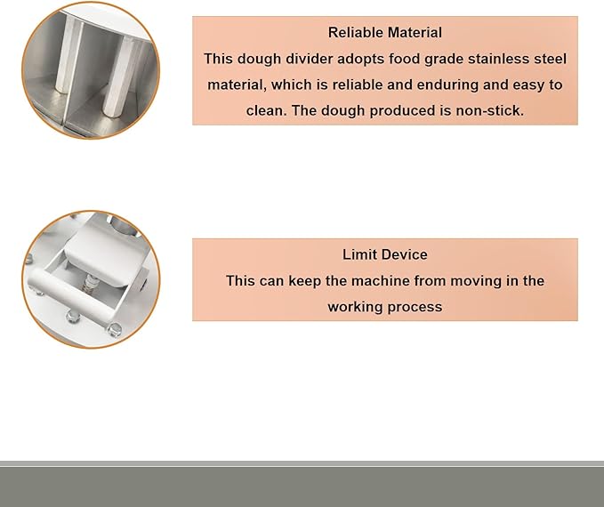 24PCS Vertical Type Manual Dough Dividing Machine 2 Trays Manual Dough Divider Bakery Dough Cutter Machine 1.59oz-8.46oz(45g-240g)/pcs