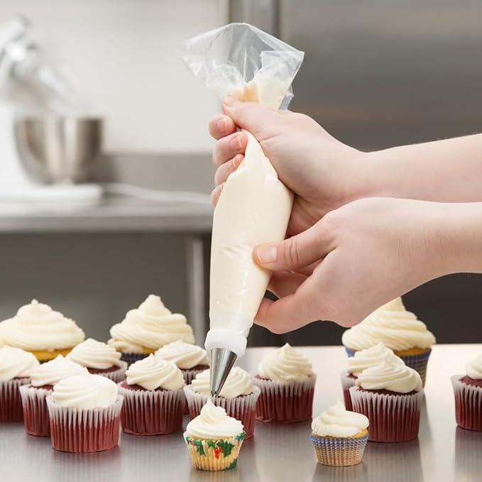 200Pcs 16 Inch Piping Bags Disposable, Durable Extra Large Pastry Bags for Cake Decorating, Bulk Piping bag, Pipping bags for Baking and Icing