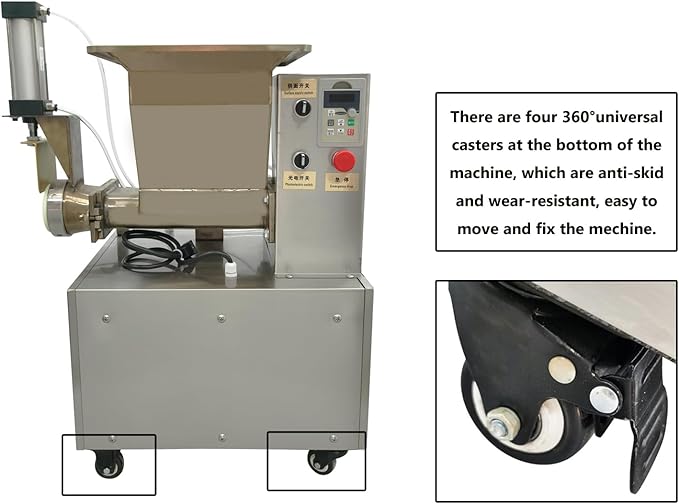 INTSUPERMAI Dough Divider Rounder Cutting Machine Electric Dough Ball Maker 0.03oz-17.6oz Hydraulic Dough Cutter Bakery Machine 110V