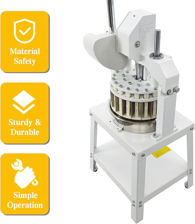 TECHTONGDA Commercial Dough Divider Rounder Machine Manual 18PCS Dough Cutter Hand Press Bread Bakery Dough Dividing Machine