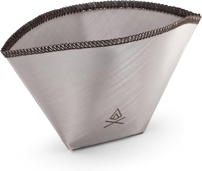 VSSL – Nest #1 Reusable Coffee Filter | Stainless Steel Mesh Filter | Pour Over Filters for Camping | Sustainable & Eco-Friendly Coffee Gear | Compact, Durable & Adventure Ready | Pack of 3