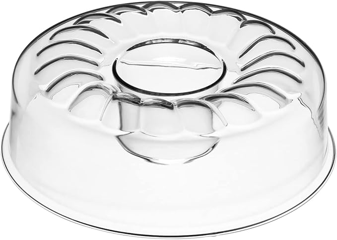 SIMAX Glass Bundt Cake Pan, Shallow (4.75”), Heat, Cold, and Shock Proof, Holds 2.1 Quarts (8.4 Cups), Made in Europe, Great for Ring Cakes, Puddings, Desserts, Monkey Bread, and More