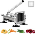 Commercial French Fry Cutter Stainless Steel.Potato Cutter for French Fries with 1/2Inch Blade, Commercial French Fry Cutter Manual Potatoes Cutting Machine with Suction Feet.