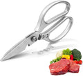 Stainless Steel Kitchen Shears Full-Steel Forged Metal Kitchen Scissors for Food (Kitchen Scissors-B)