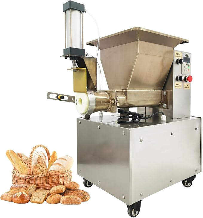 TECHTONGDA Commercial Dough Divider Electric Quantitative Dough Cutter 1-500g Pneumatic Dough Machine Pastry Dough Lump Spacer