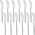 Tasting Cocktail Forks, 12-Piece Stainless Steel Fruit Forks, F