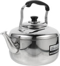 Large Capacity Stainless Steel Sounding Kettle for Induction Cooker with Comfortable Anti-scald Handle for Home Use and Quick Heating