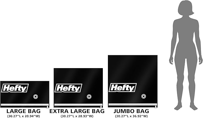 Hefty MAX Shrink-Pak Vacuum Storage Bags Combo Pack – Max Strength Tear-Proof Bags For Clothes, Pillows, Towels, Blankets & More – Space Saver Suction Sealer Bags for Home– 1 Large, 1 XL, 1 Jumbo