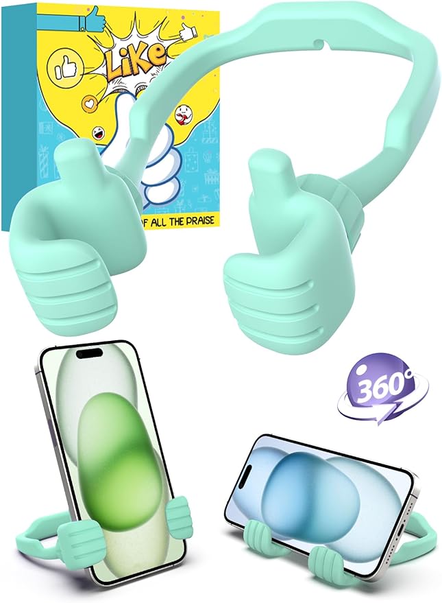 Stocking Stuffers for Men Women Teens Kids Gifts for Men Christmas: Thumbs Up Lazy Phone Stand Holder Funny Gadgets Teenage Boys Girls Dad Father Mother Mom Husband Wife Adults Who Have Everything