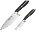 Cangshan L Series 2-Piece Starter Knife Set, Forged German Steel, Black, 1027419