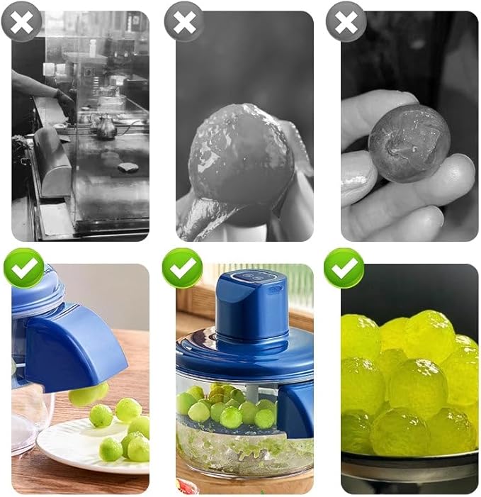 Automatic Fruit Peeling Machine, Rechargeable Electric Peeler for Grapes, Cherry Tomatoes & Garlic, One-Click Peeling, Cordless Kitchen Gadget for Quick & Easy Food Prep (classic head)