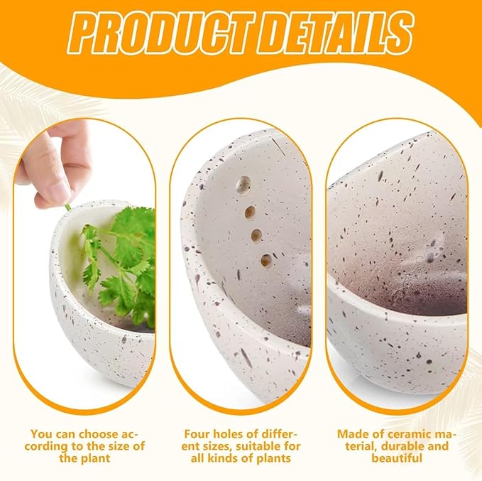 2025 New Handmade Ceramic Herb Stripper Bowl -Herb Stripper,Herb Stripping Bowl,Efficient Herb Peeling Cup for Salads & Cooking, Pottery Kitchen Tool for Meal Prep (1-Piece)