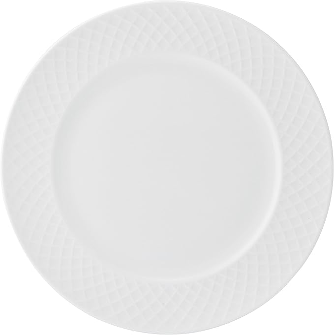 Mikasa Trellis Bone China Lightweight Chip Resistant 40 Piece Dinnerware Set, Service for 8